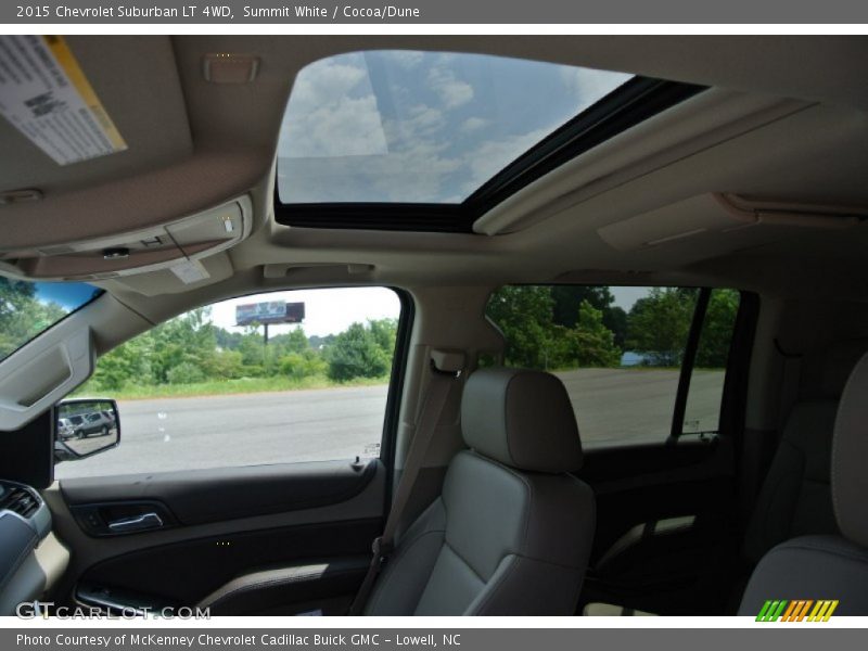 Summit White / Cocoa/Dune 2015 Chevrolet Suburban LT 4WD