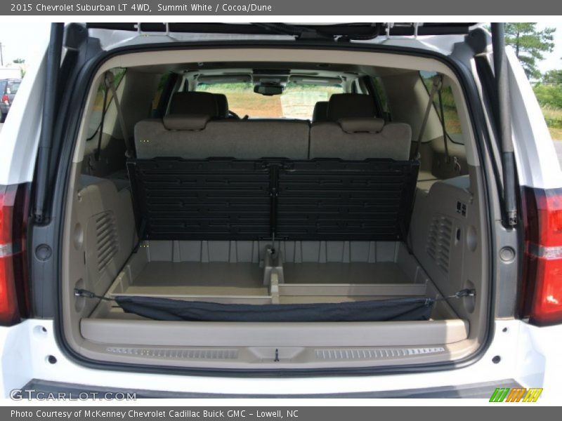 Summit White / Cocoa/Dune 2015 Chevrolet Suburban LT 4WD