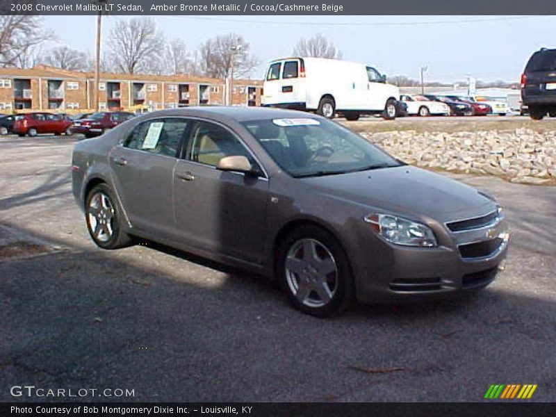 Amber Bronze Metallic / Cocoa/Cashmere Beige 2008 Chevrolet Malibu LT Sedan