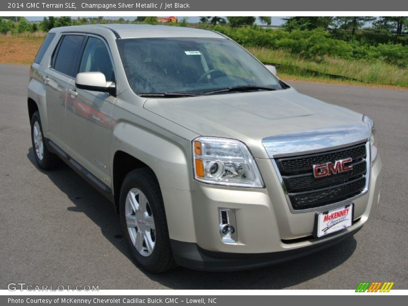 Champagne Silver Metallic / Jet Black 2014 GMC Terrain SLE