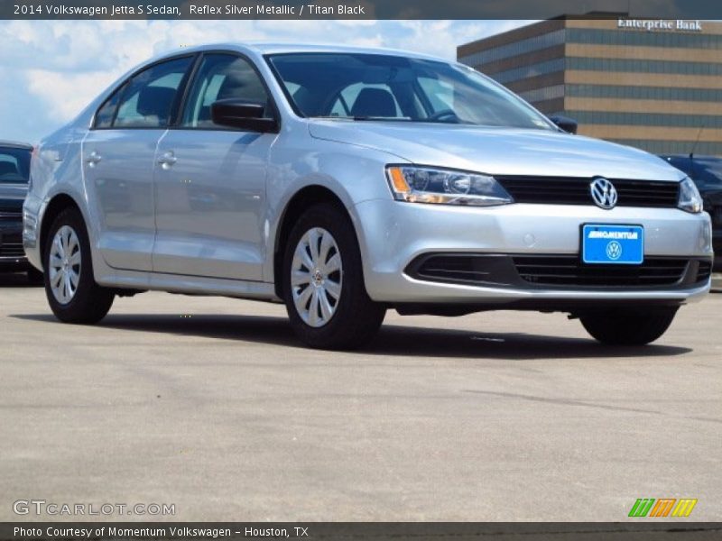 Reflex Silver Metallic / Titan Black 2014 Volkswagen Jetta S Sedan