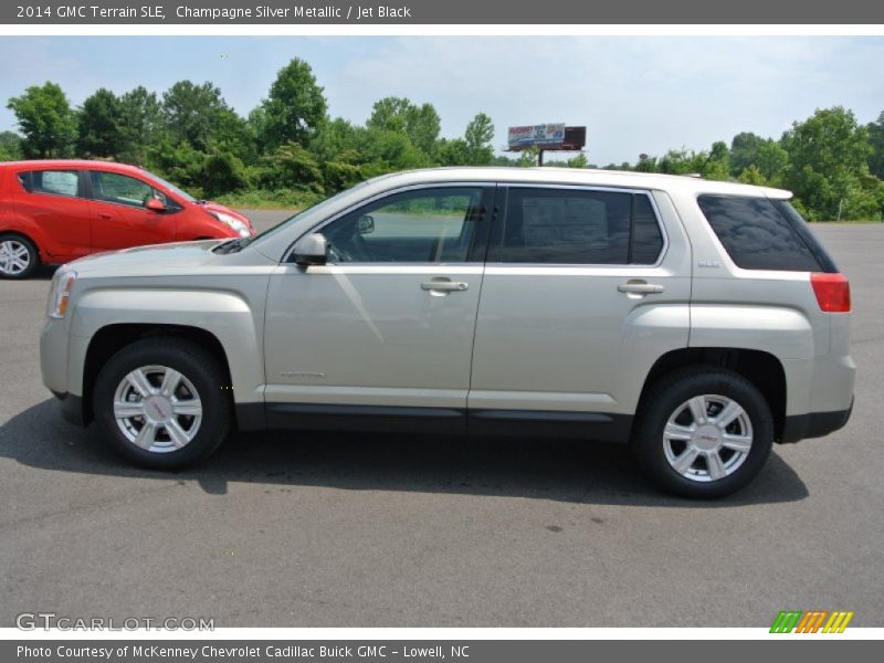 Champagne Silver Metallic / Jet Black 2014 GMC Terrain SLE