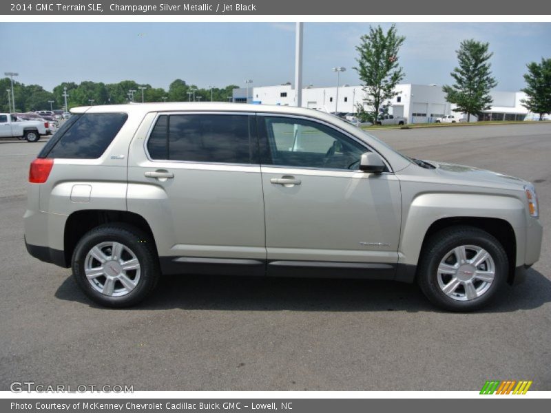 Champagne Silver Metallic / Jet Black 2014 GMC Terrain SLE