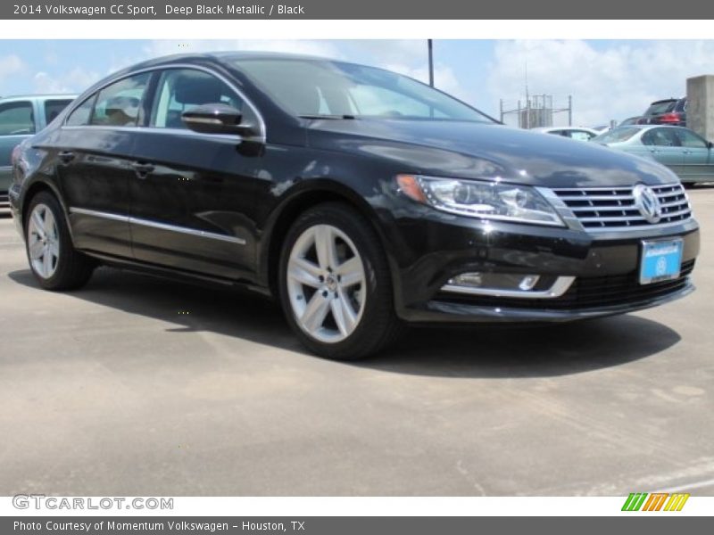 Deep Black Metallic / Black 2014 Volkswagen CC Sport