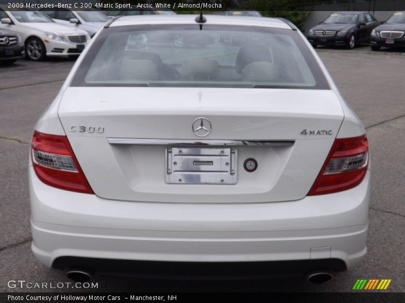 Arctic White / Almond/Mocha 2009 Mercedes-Benz C 300 4Matic Sport