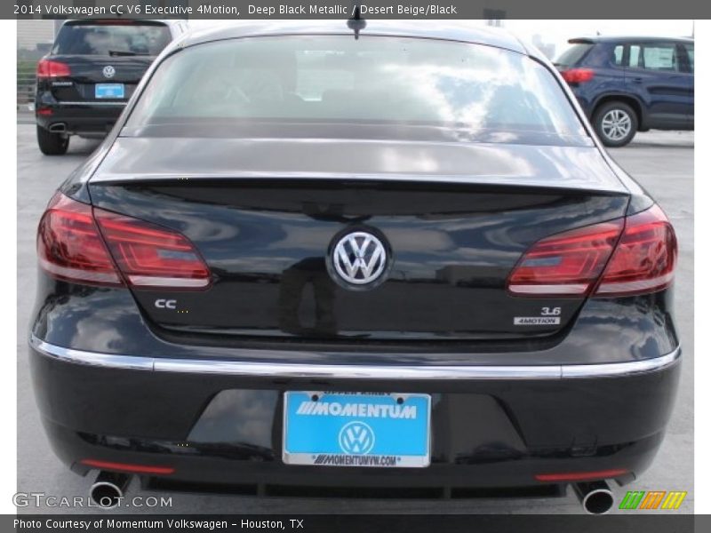 Deep Black Metallic / Desert Beige/Black 2014 Volkswagen CC V6 Executive 4Motion