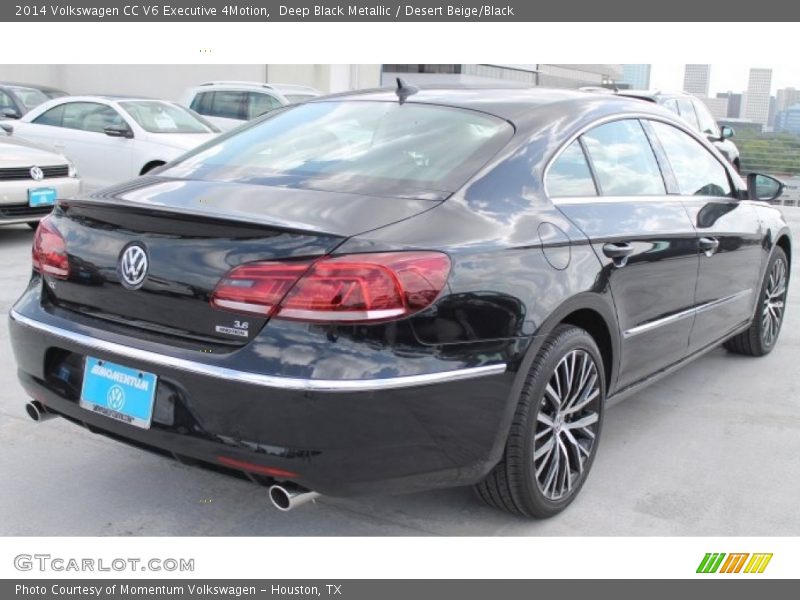 Deep Black Metallic / Desert Beige/Black 2014 Volkswagen CC V6 Executive 4Motion