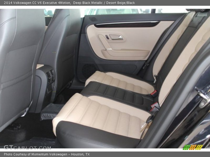 Deep Black Metallic / Desert Beige/Black 2014 Volkswagen CC V6 Executive 4Motion