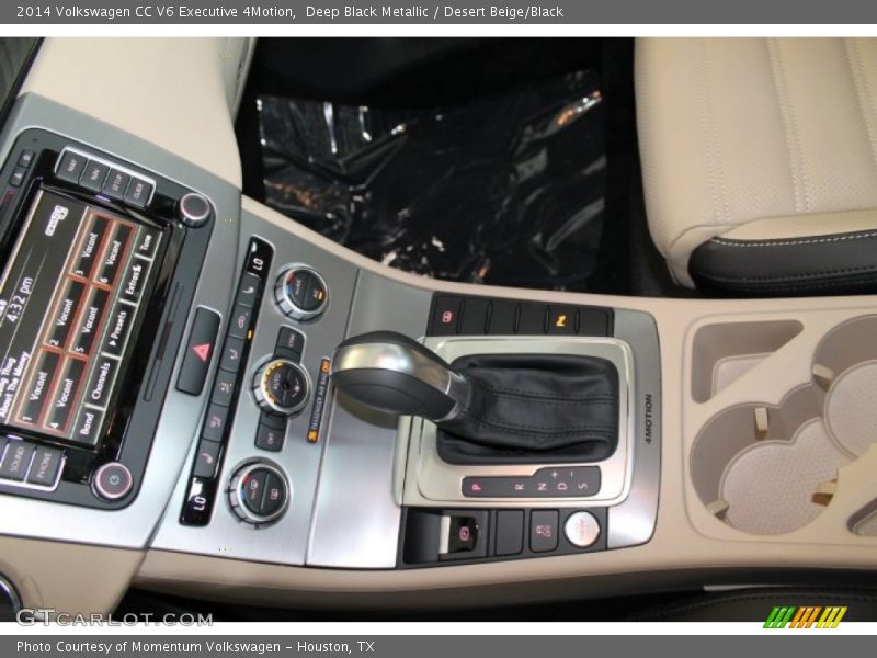 Deep Black Metallic / Desert Beige/Black 2014 Volkswagen CC V6 Executive 4Motion