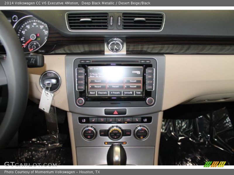 Deep Black Metallic / Desert Beige/Black 2014 Volkswagen CC V6 Executive 4Motion