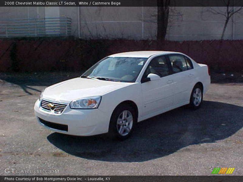 White / Cashmere Beige 2008 Chevrolet Malibu Classic LT Sedan