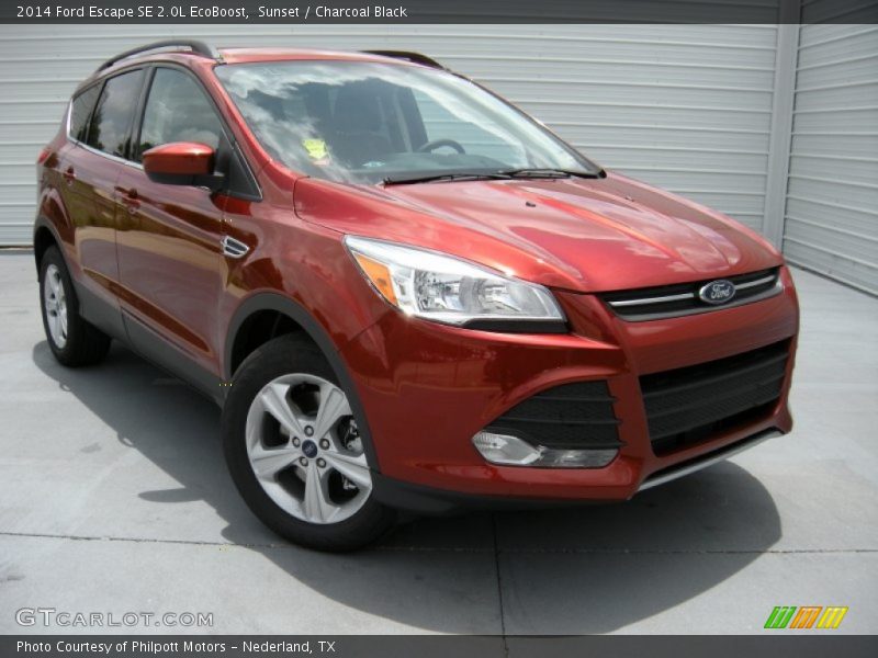 Sunset / Charcoal Black 2014 Ford Escape SE 2.0L EcoBoost