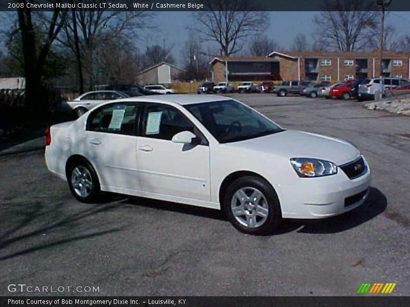 White / Cashmere Beige 2008 Chevrolet Malibu Classic LT Sedan