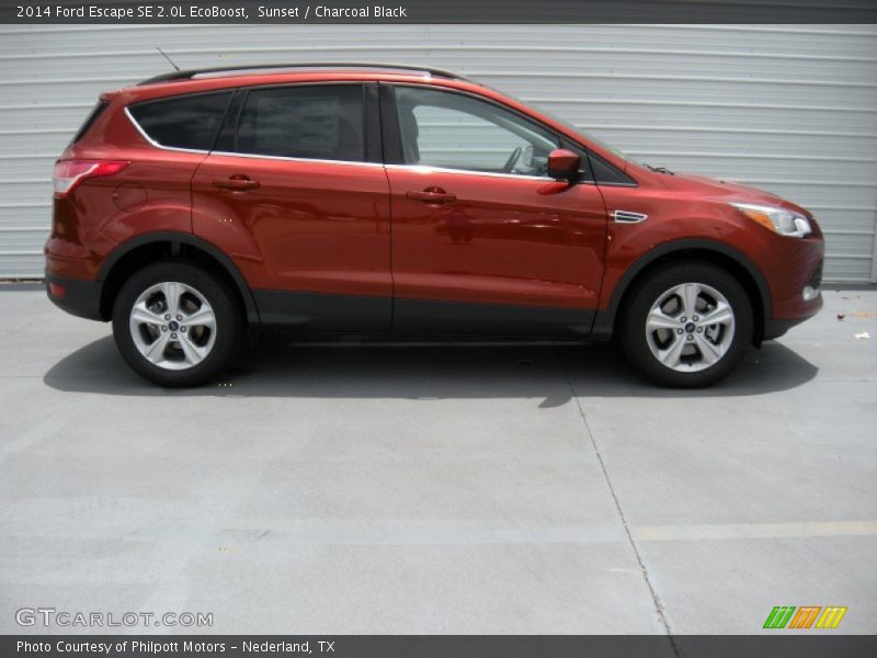 Sunset / Charcoal Black 2014 Ford Escape SE 2.0L EcoBoost