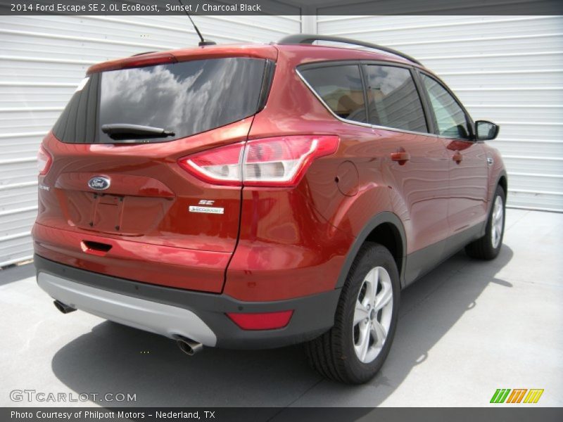 Sunset / Charcoal Black 2014 Ford Escape SE 2.0L EcoBoost