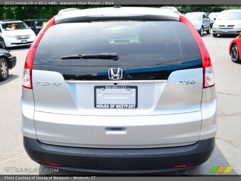 Alabaster Silver Metallic / Black 2012 Honda CR-V EX-L 4WD