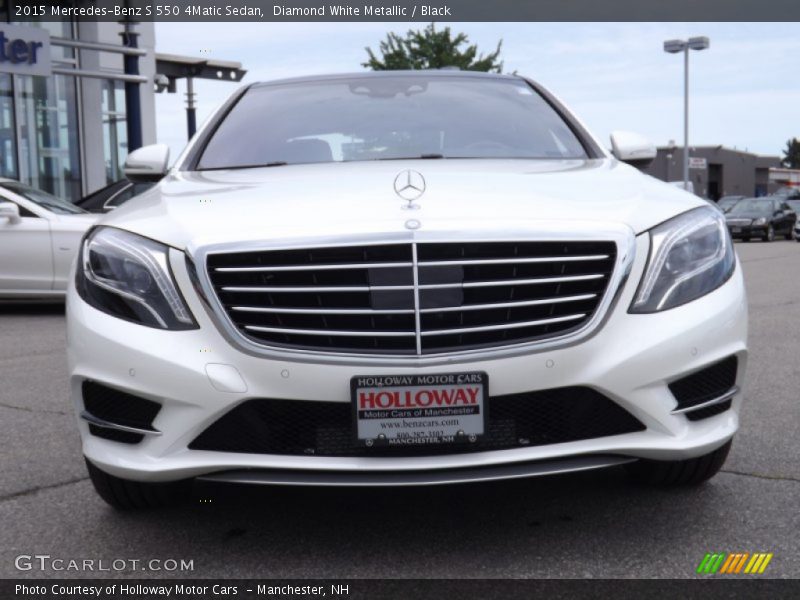 Diamond White Metallic / Black 2015 Mercedes-Benz S 550 4Matic Sedan