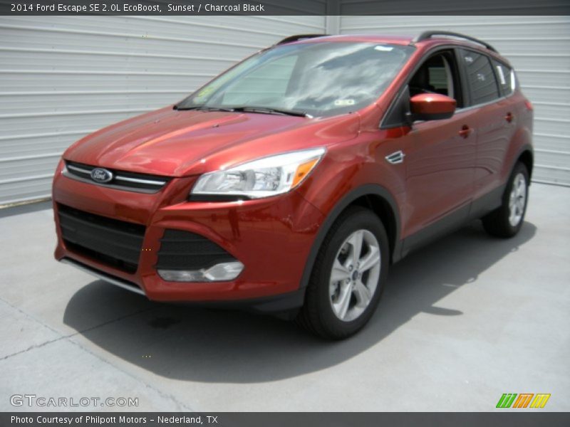 Sunset / Charcoal Black 2014 Ford Escape SE 2.0L EcoBoost