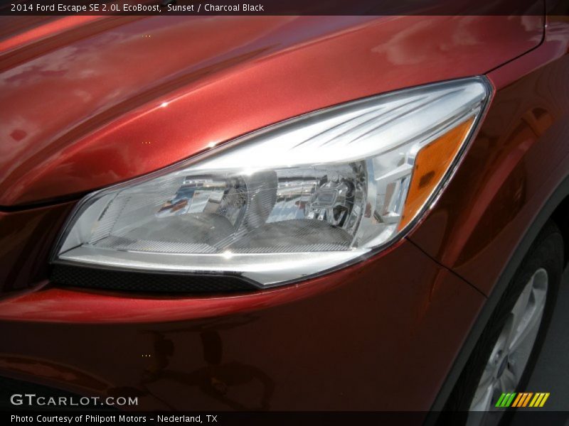 Sunset / Charcoal Black 2014 Ford Escape SE 2.0L EcoBoost