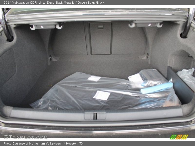 Deep Black Metallic / Desert Beige/Black 2014 Volkswagen CC R-Line