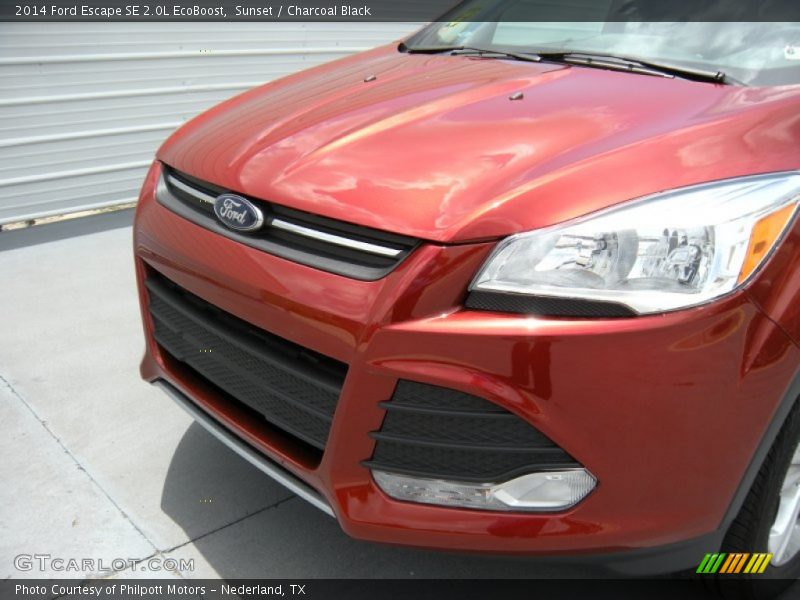 Sunset / Charcoal Black 2014 Ford Escape SE 2.0L EcoBoost