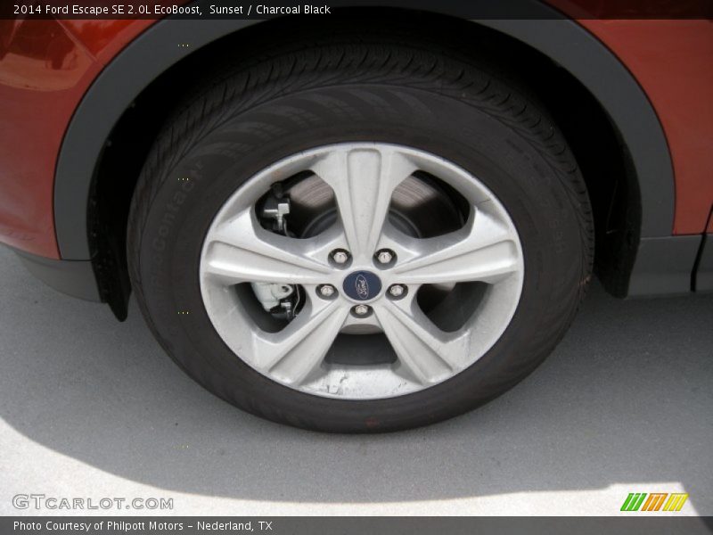 Sunset / Charcoal Black 2014 Ford Escape SE 2.0L EcoBoost
