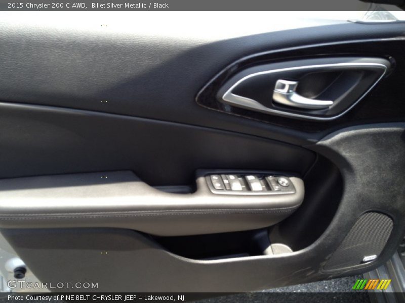Billet Silver Metallic / Black 2015 Chrysler 200 C AWD