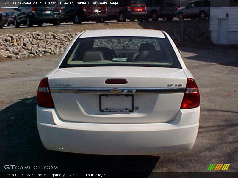 White / Cashmere Beige 2008 Chevrolet Malibu Classic LT Sedan
