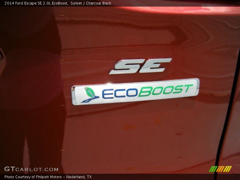 Sunset / Charcoal Black 2014 Ford Escape SE 2.0L EcoBoost