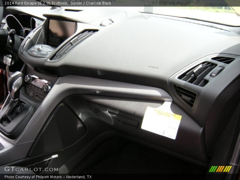 Sunset / Charcoal Black 2014 Ford Escape SE 2.0L EcoBoost