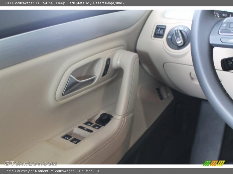 Deep Black Metallic / Desert Beige/Black 2014 Volkswagen CC R-Line