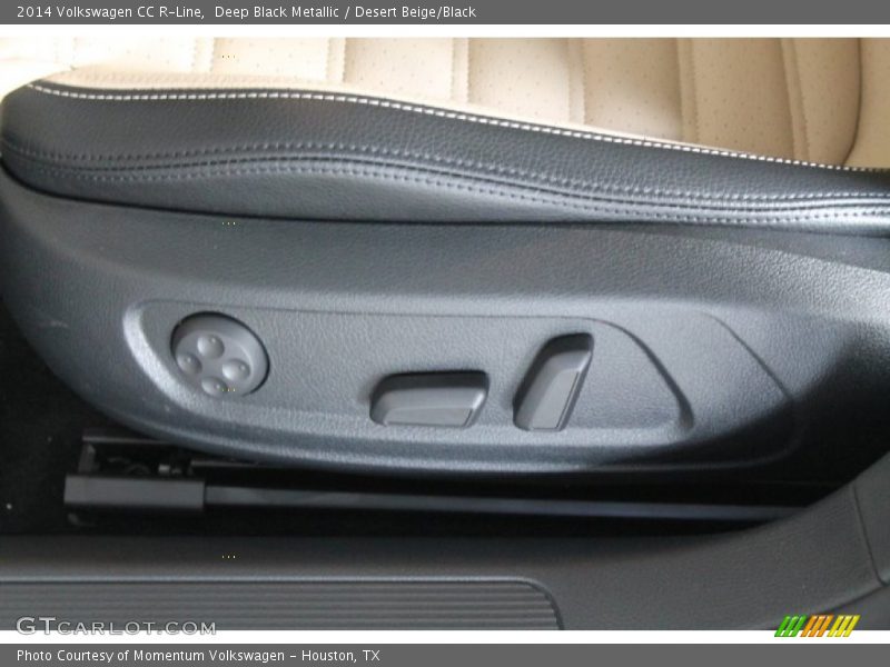 Deep Black Metallic / Desert Beige/Black 2014 Volkswagen CC R-Line