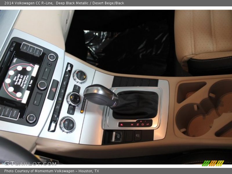 Deep Black Metallic / Desert Beige/Black 2014 Volkswagen CC R-Line