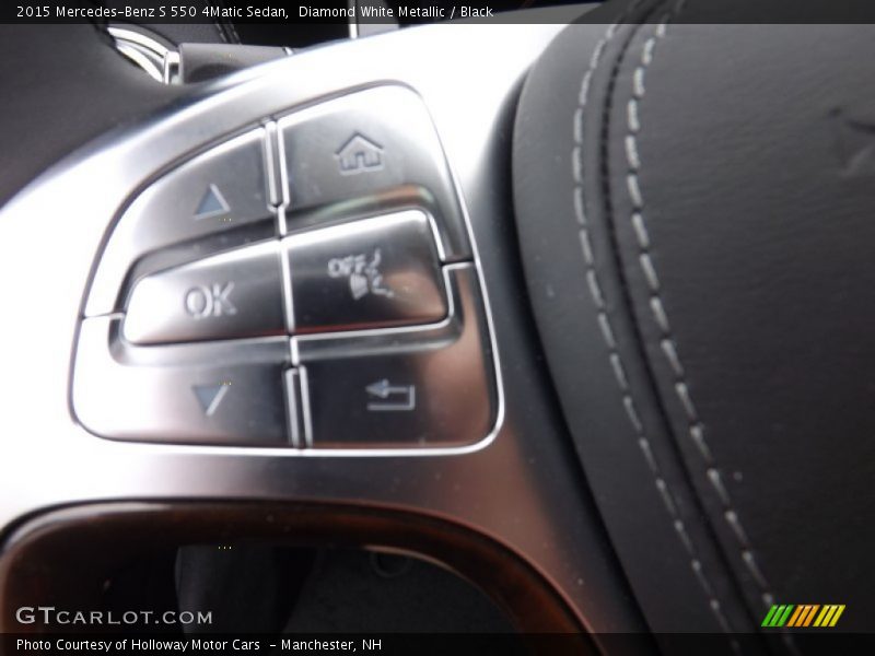 Diamond White Metallic / Black 2015 Mercedes-Benz S 550 4Matic Sedan