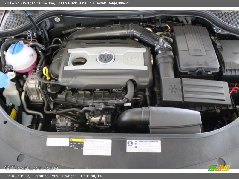 Deep Black Metallic / Desert Beige/Black 2014 Volkswagen CC R-Line