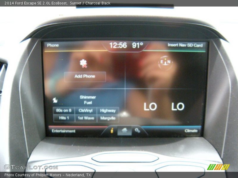 Sunset / Charcoal Black 2014 Ford Escape SE 2.0L EcoBoost