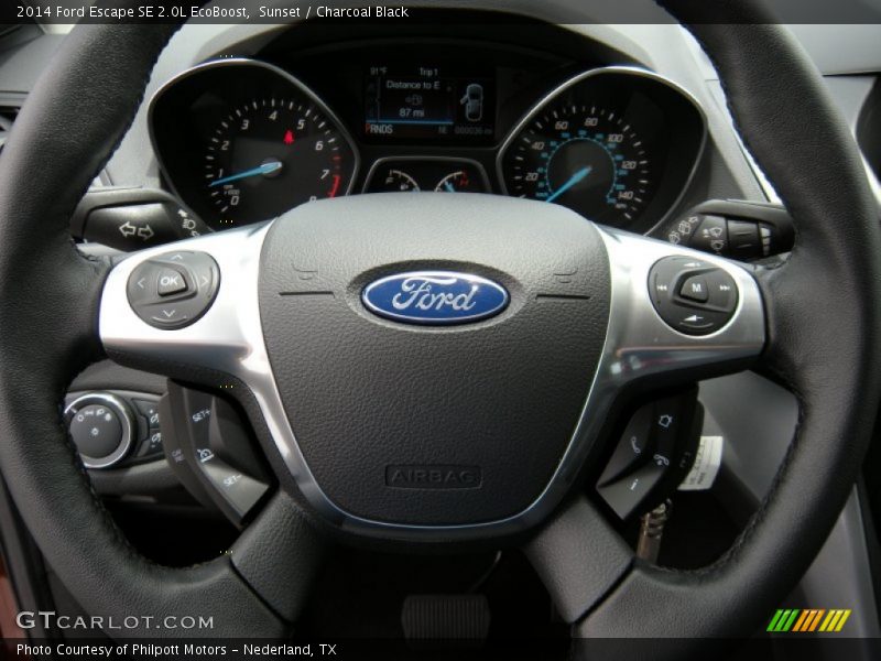 Sunset / Charcoal Black 2014 Ford Escape SE 2.0L EcoBoost