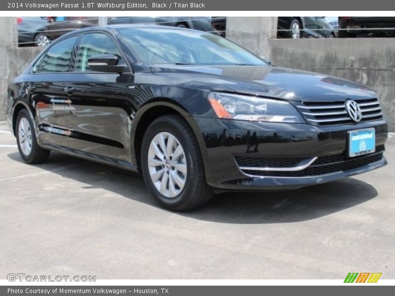 Black / Titan Black 2014 Volkswagen Passat 1.8T Wolfsburg Edition