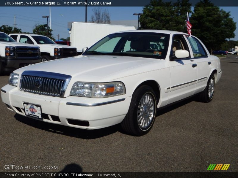 Vibrant White / Light Camel 2006 Mercury Grand Marquis LS