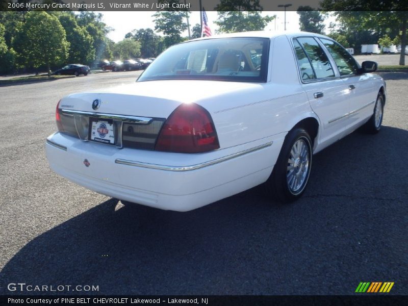 Vibrant White / Light Camel 2006 Mercury Grand Marquis LS