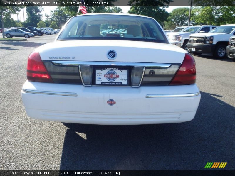 Vibrant White / Light Camel 2006 Mercury Grand Marquis LS