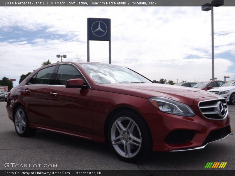 Hyacinth Red Metallic / Porcelain/Black 2014 Mercedes-Benz E 350 4Matic Sport Sedan