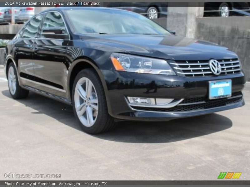 Black / Titan Black 2014 Volkswagen Passat TDI SE