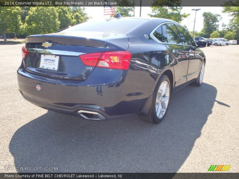 Blue Ray Metallic / Jet Black/Mojave 2014 Chevrolet Impala LTZ