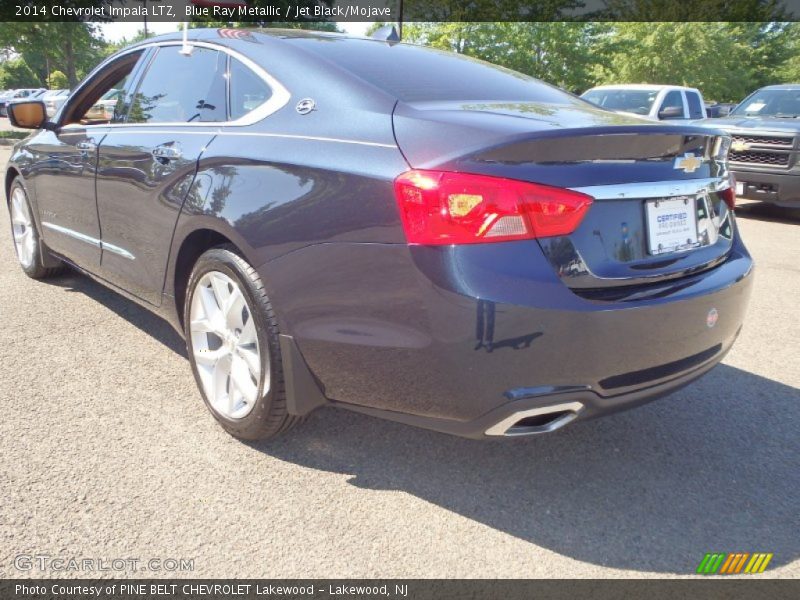 Blue Ray Metallic / Jet Black/Mojave 2014 Chevrolet Impala LTZ