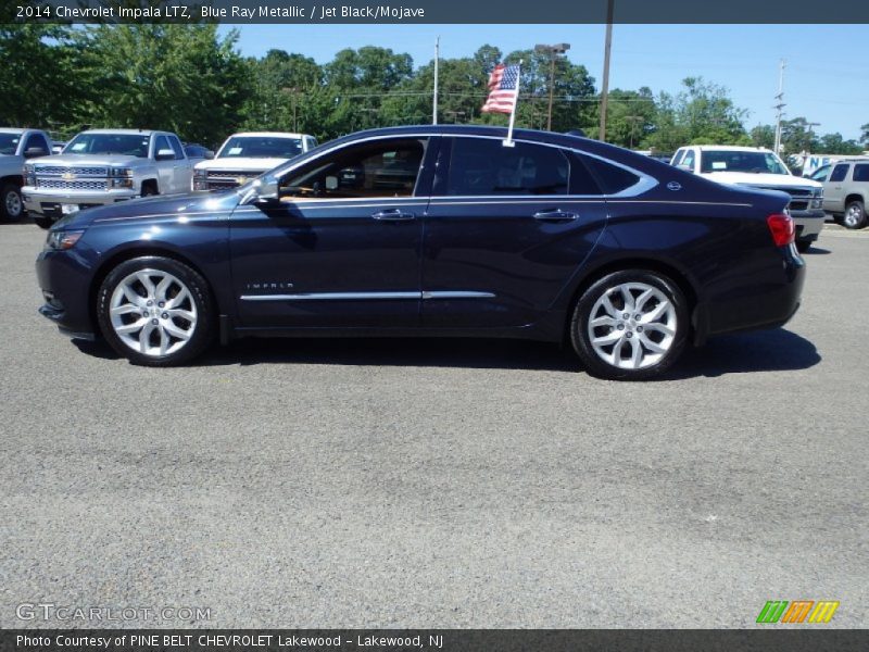 Blue Ray Metallic / Jet Black/Mojave 2014 Chevrolet Impala LTZ