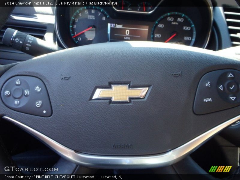 Blue Ray Metallic / Jet Black/Mojave 2014 Chevrolet Impala LTZ