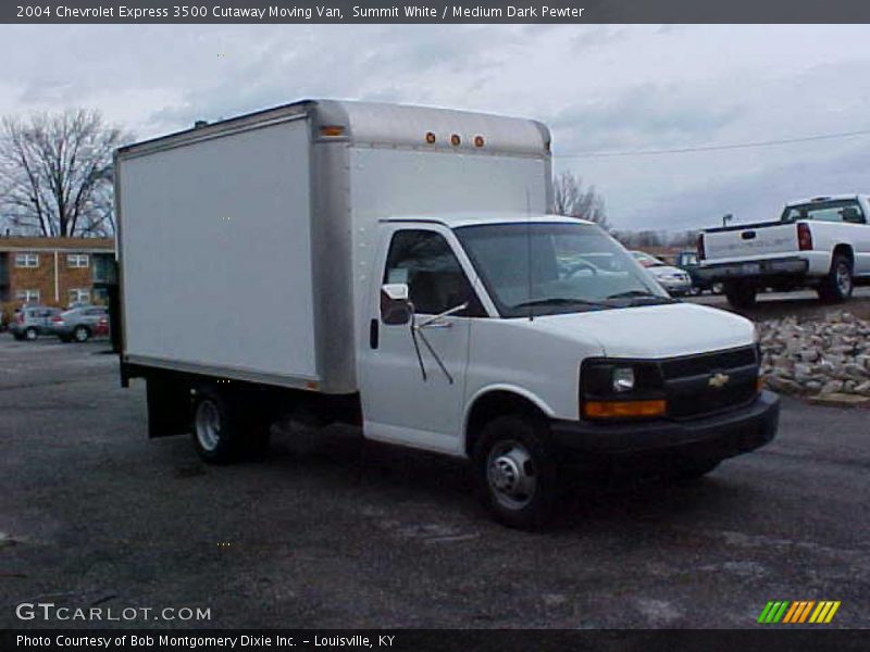 Summit White / Medium Dark Pewter 2004 Chevrolet Express 3500 Cutaway Moving Van