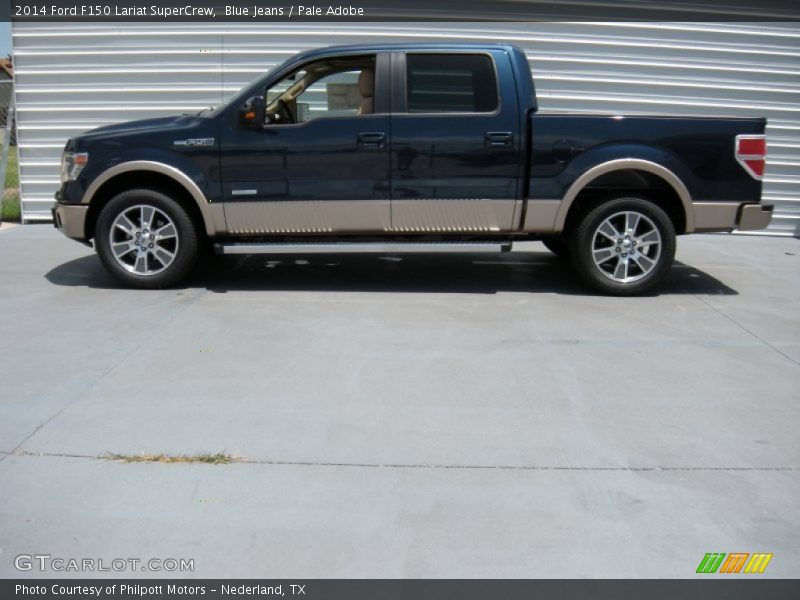 Blue Jeans / Pale Adobe 2014 Ford F150 Lariat SuperCrew