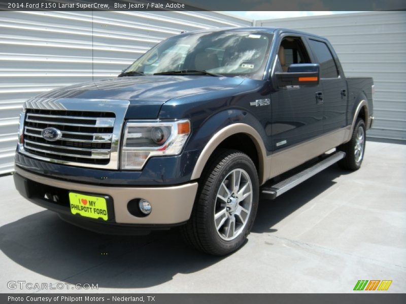 Blue Jeans / Pale Adobe 2014 Ford F150 Lariat SuperCrew